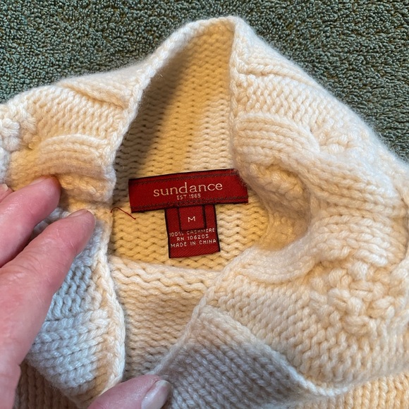 Sundance Catalog cashmere pullover sweater - Picture 2 of 5